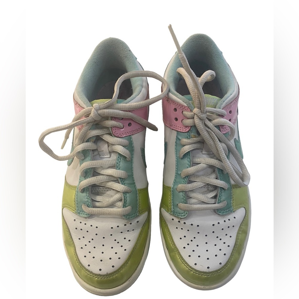 Nike Dunk Low Ice Cream Pink Green Blue Multi Color Youth 5 Women’s 7 - Picture 2 of 9